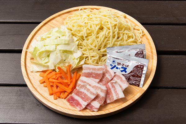 焼きそばセット2人前